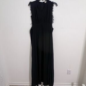 Altar’d State Black Lace V-neck Maxi Dress Women’s Size Small